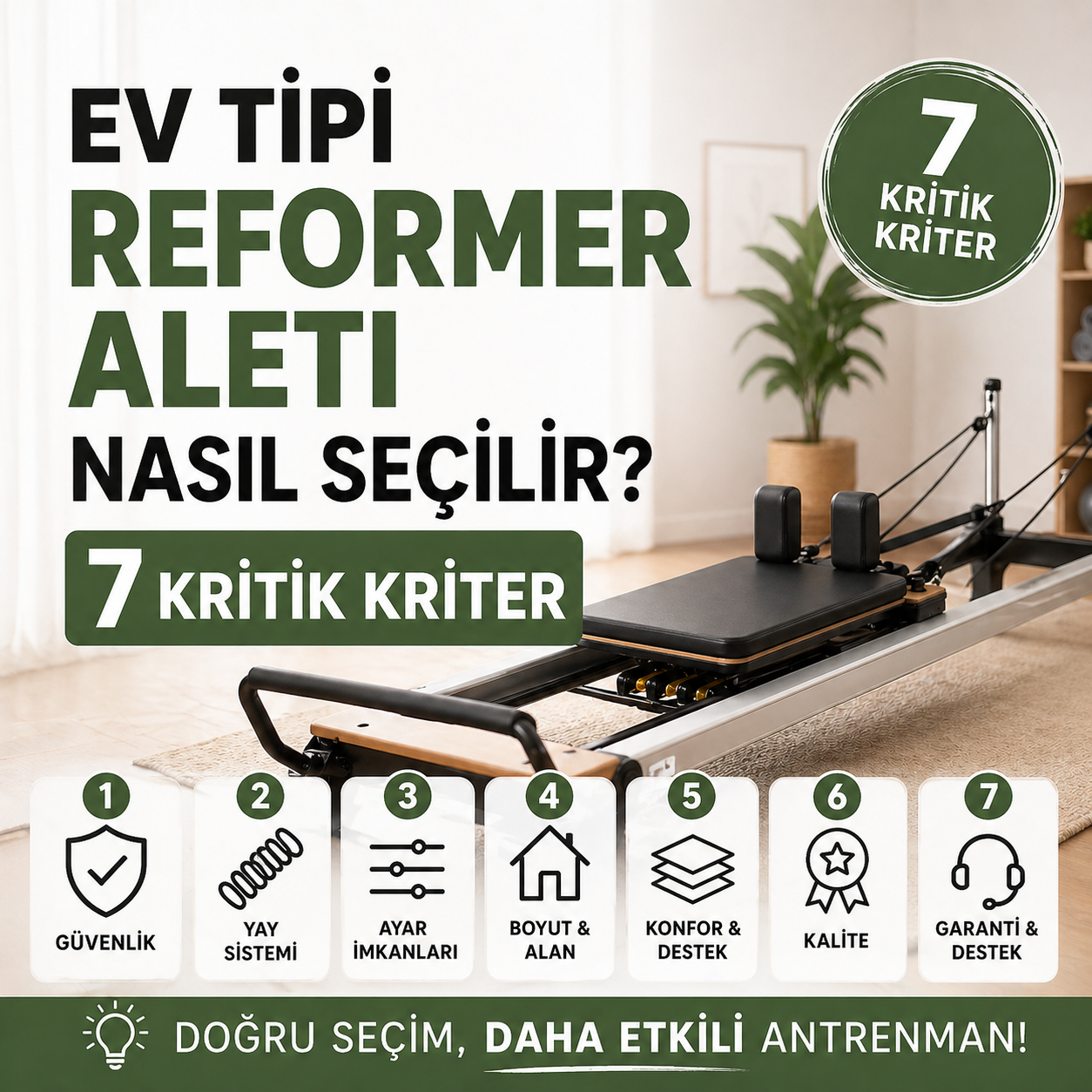 Katlanır Reformer Aleti Nasıl Seçilir? 7 Kritik Kriter