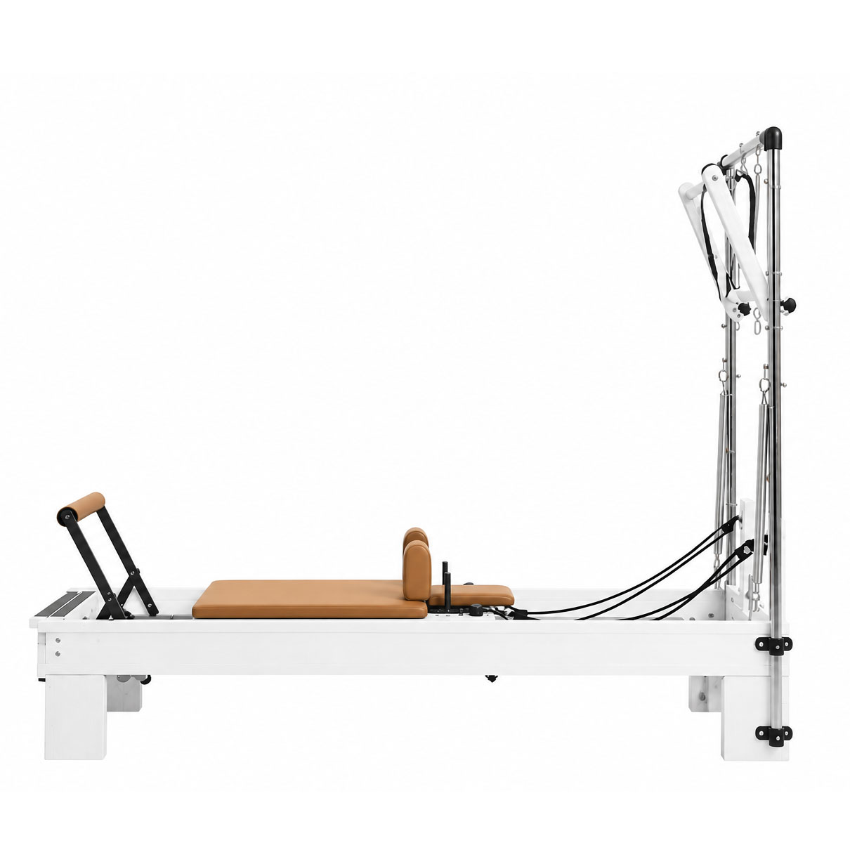 Norden Core Beyaz Tower Reformer - Kahverengi Deri