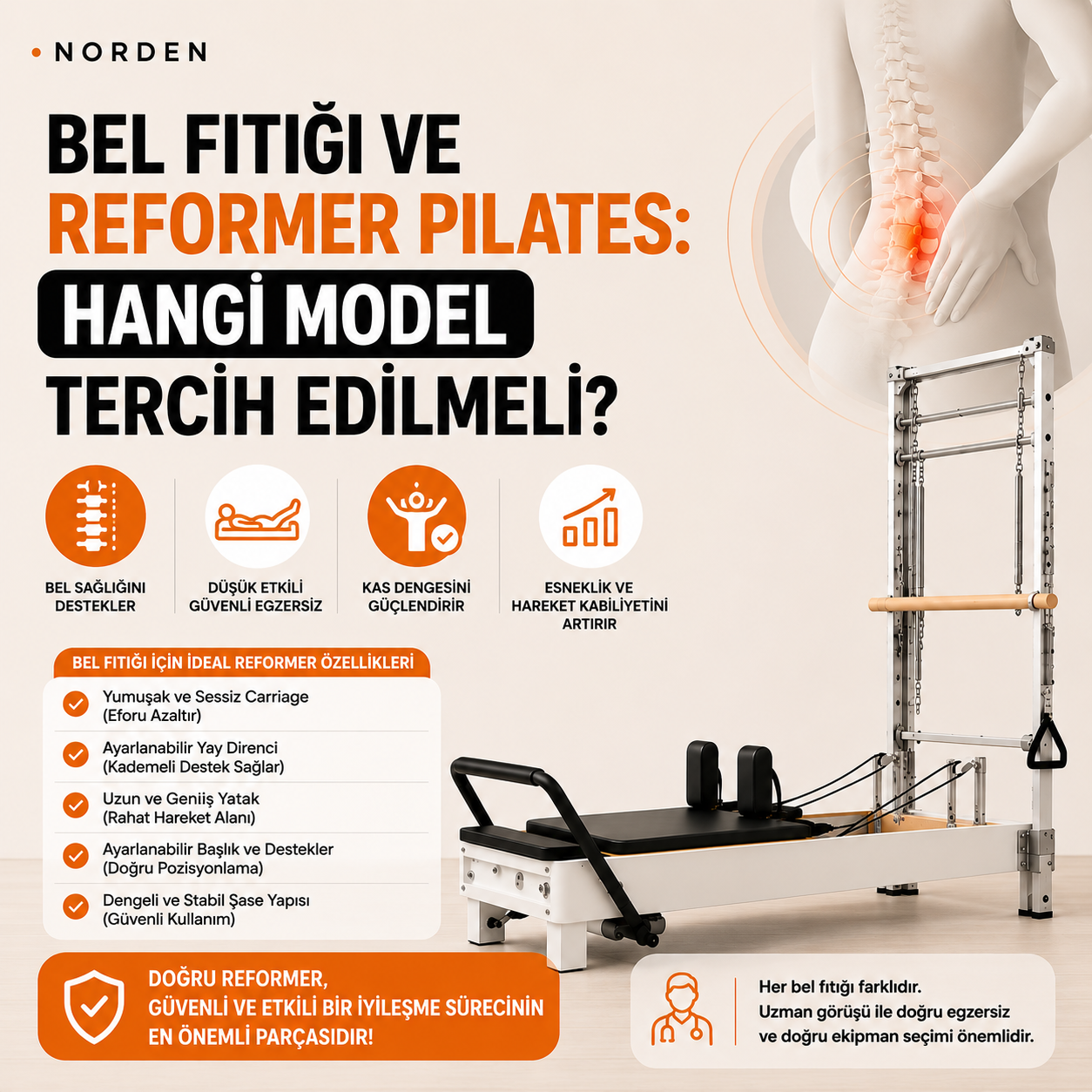 Bel Fıtığı ve Reformer Pilates: Hangi Model Tercih Edilmeli?