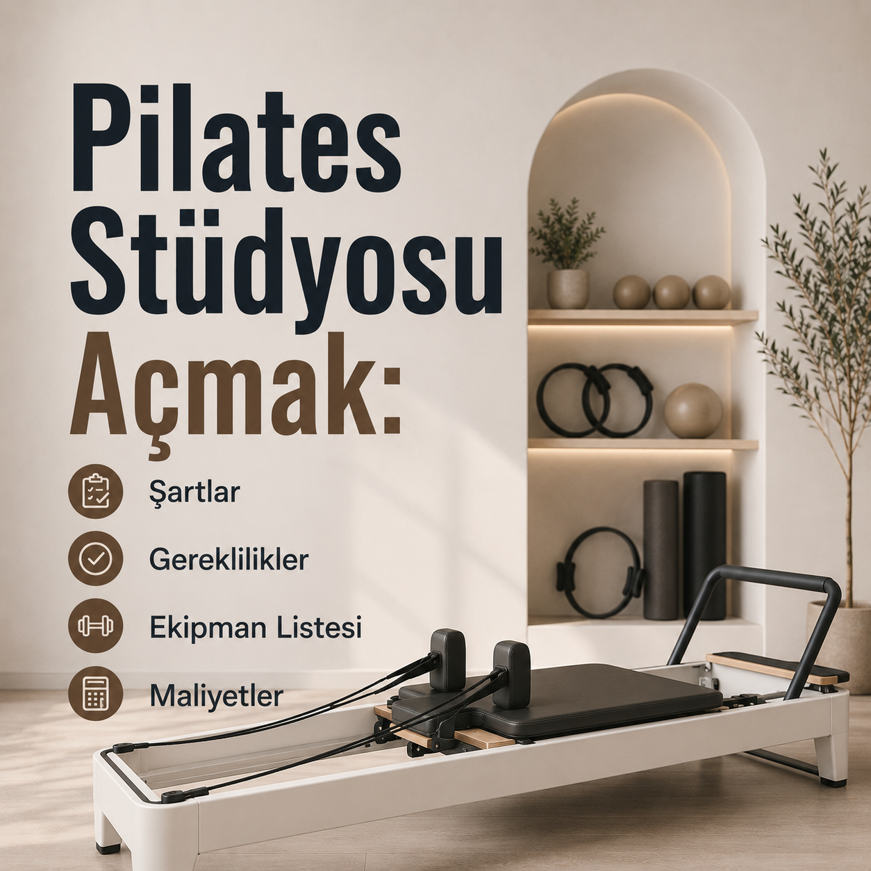 Pilates Stüdyosu Açmak: Şartlar, Gereklilikler, Ekipman Listesi ve Maliyetler